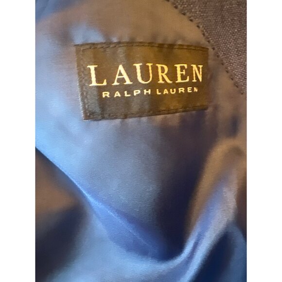 Lauren Ralph Lauren Mens Blue Blazer 48L Classic Linen Blend Preppy - Picture 3 of 6